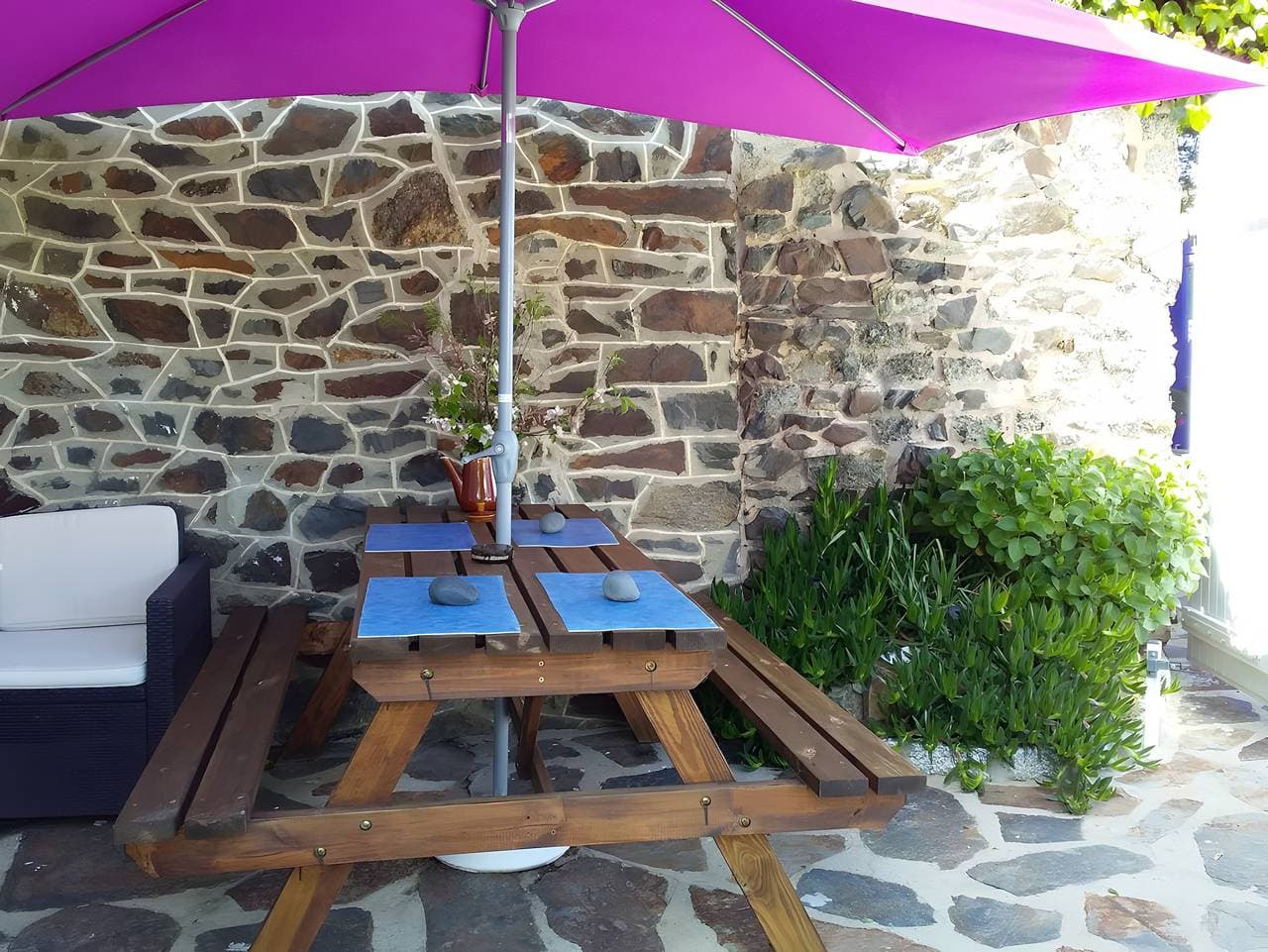 Foto 6 von 31: Ferienhaus 'Gîte 30m De La Mer, plage en contre bas'