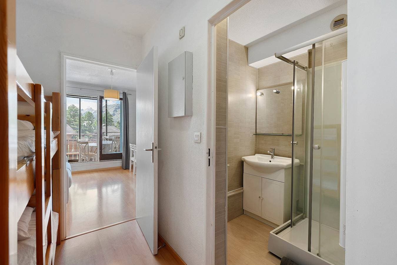 Foto 9 von 28: Studio "Les Fontettes 2" 50 m von den Skipisten mit Balkon
