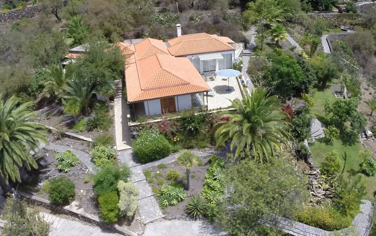 Foto 2 von 23: Villa Finca Tijarafe mit beheiztem Pool