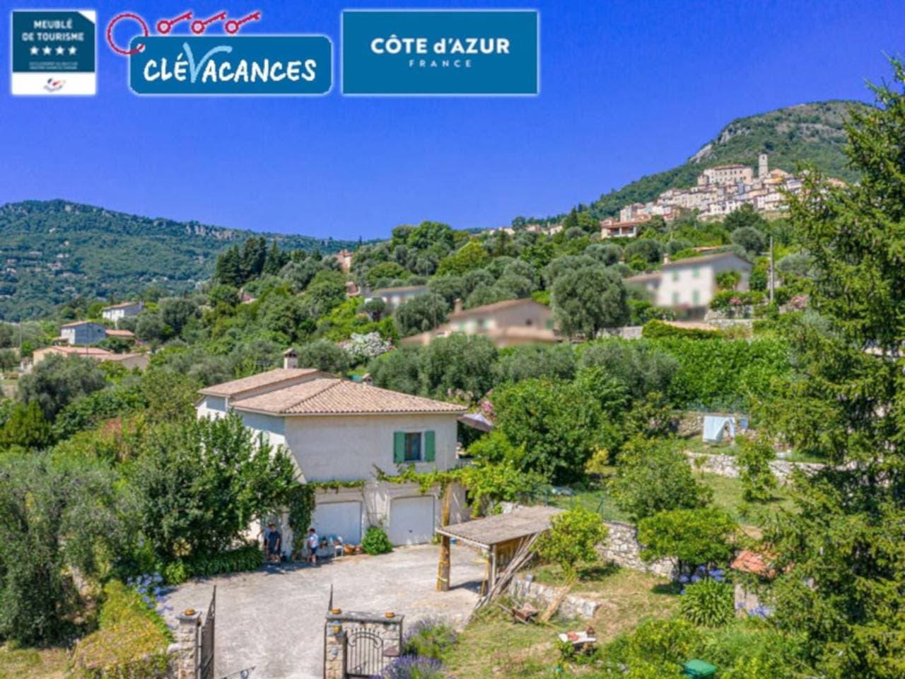 Vermietung rez-de-villa daher möblierter F2 für 1 -4 Personen, 30mn Nizza 1
