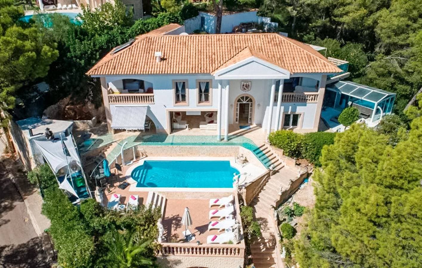 Appartement mit Meerblick, Pool, Terrasse und Grill - 2km bis Playa de s'Hostalet 1