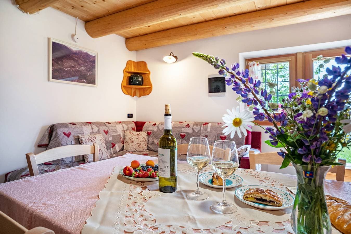 Foto 10 von 40: Chalet „Baita Naibiz“ mit Bergblick, privater Terrasse und WLAN