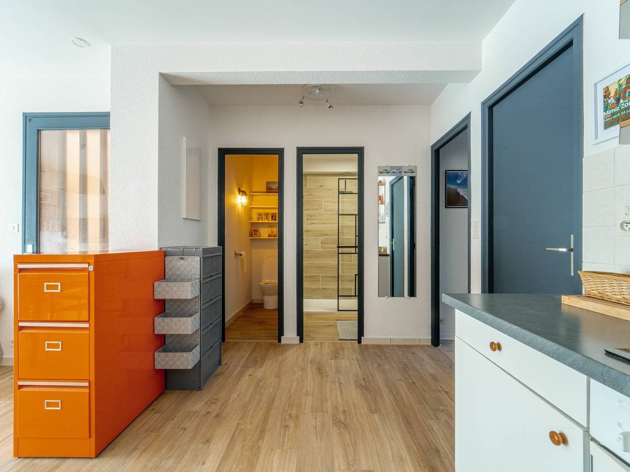 Foto 7 von 15: Mimizan Strand T2 mit Terrasse und Parkplatz in der Nähe des Ozeans