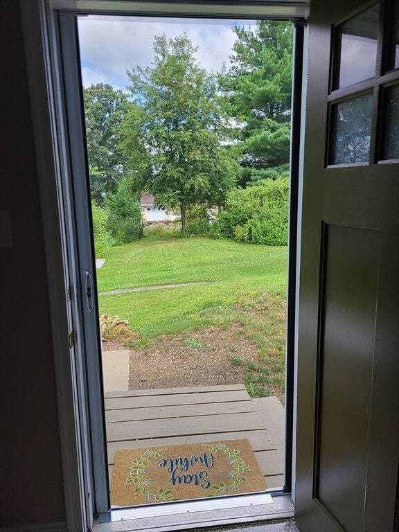 Emmaus contemporary private entrance guest room 1
