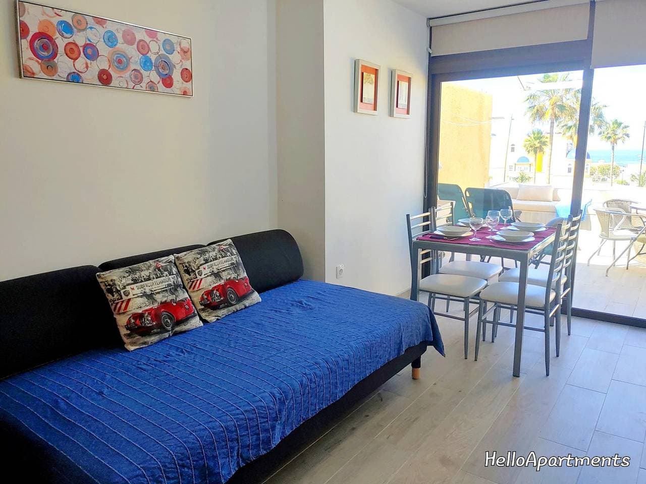Foto 5 von 25: Charmantes modernes Apartment mit Terrasse und Pool in Playa de La Arena