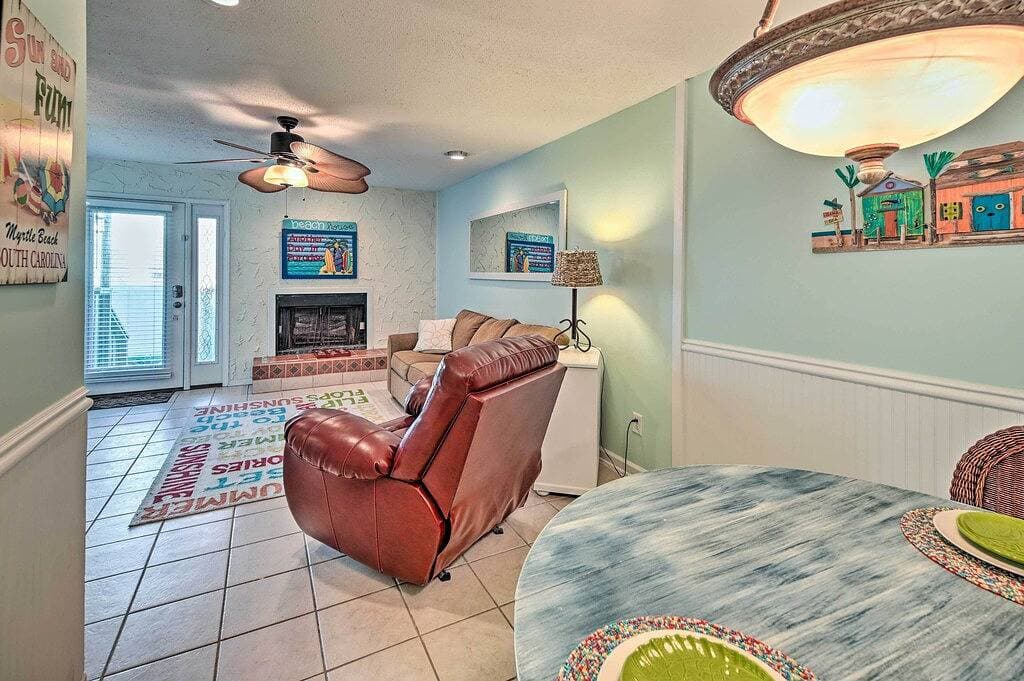 Cozy Myrtle Beach Getaway: 1 Block to Ocean! 1
