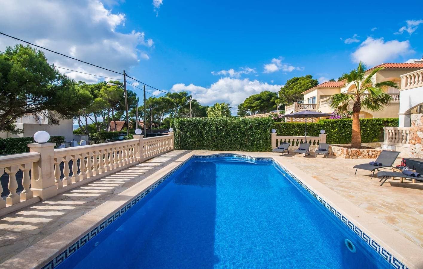 Foto 12 von 37: Rückzugsort mit Meerblick, Pool, AC und Grill, 1 km zum Strand Cala Pi