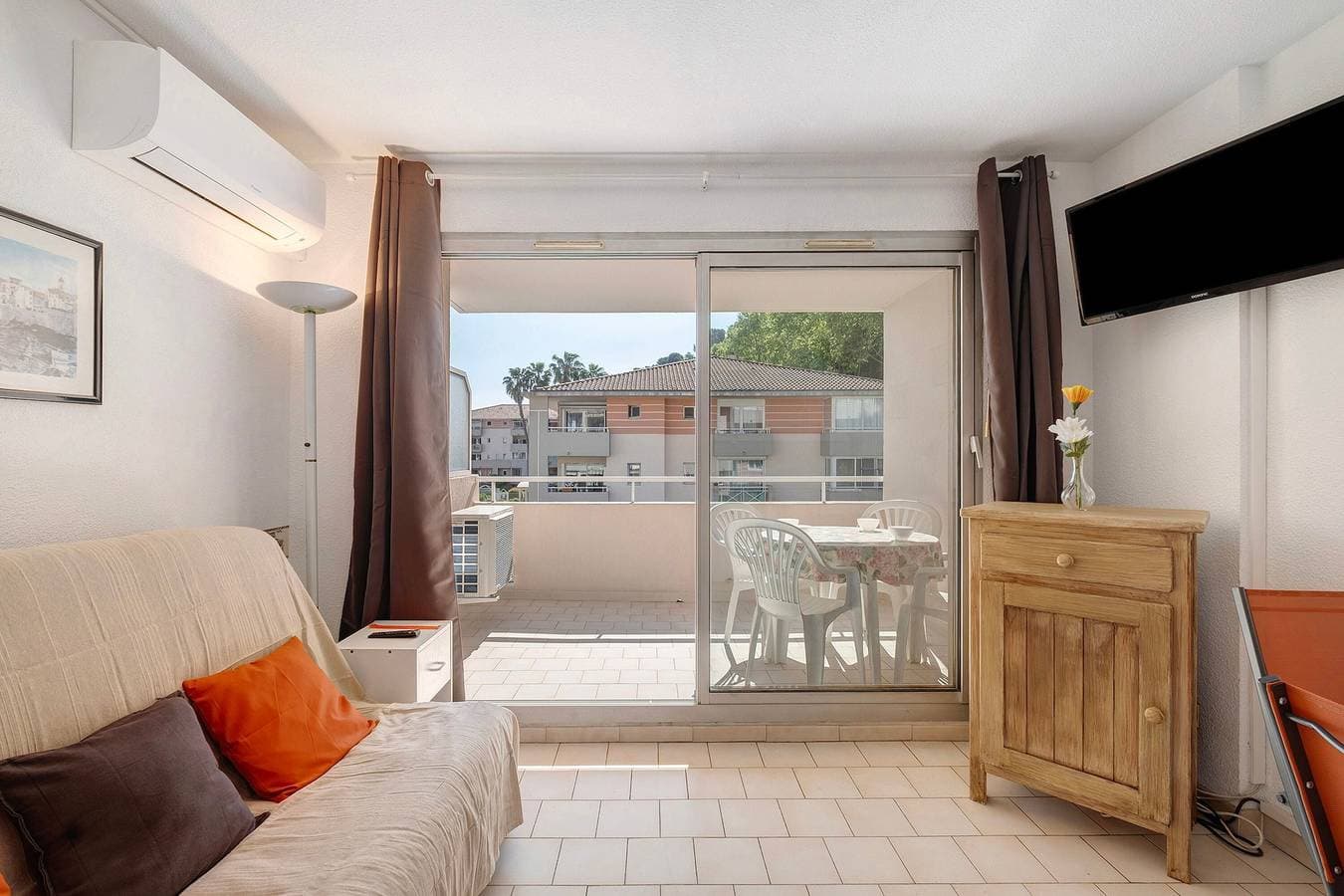 Foto 4 von 21: Studio „L'oasis“ mit Gemeinschaftspool, privater Terrasse und Klimaanlage