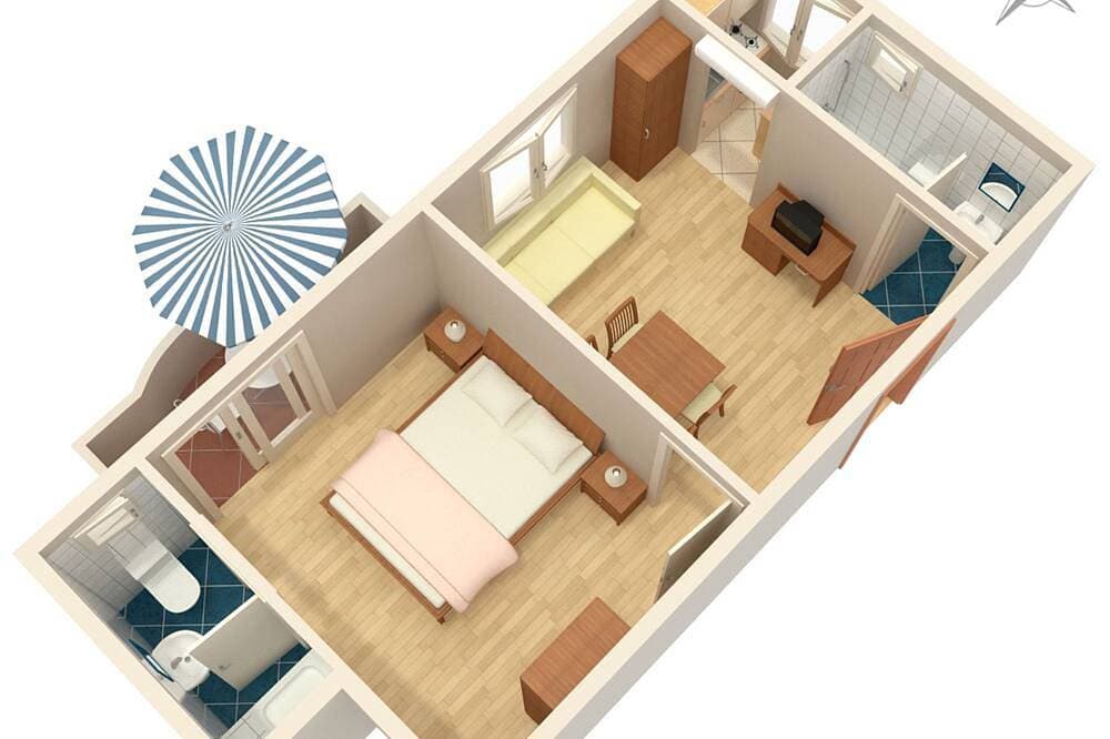 Foto 9 von 18: 1-Zimmer-Ferienwohnung am Strand Drasnice, Makarska