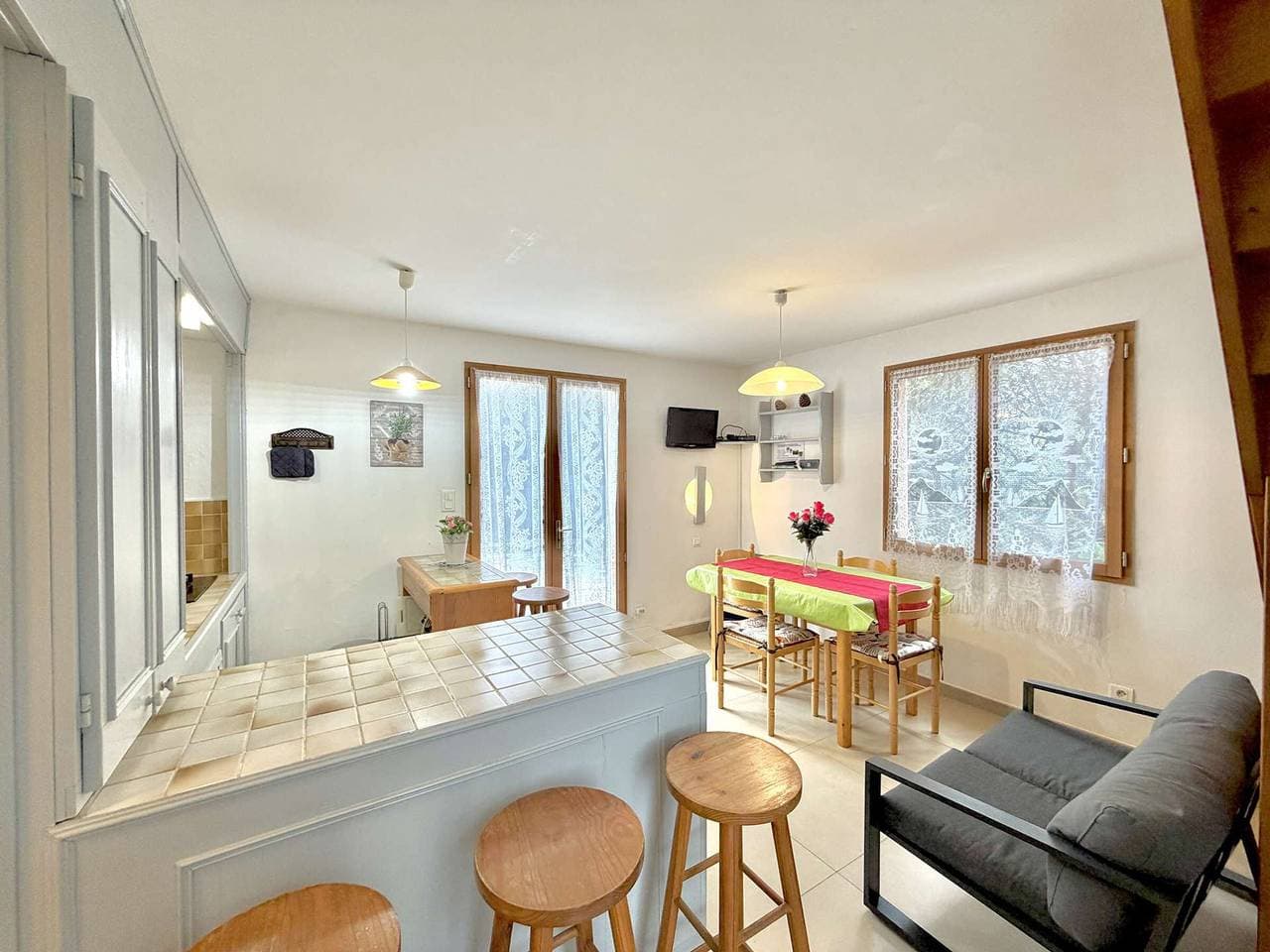Foto 9 von 27: Haus mit 4 Zimmern, 200 m vom Strand entfernt, große Terrasse und 2 Parkplätze