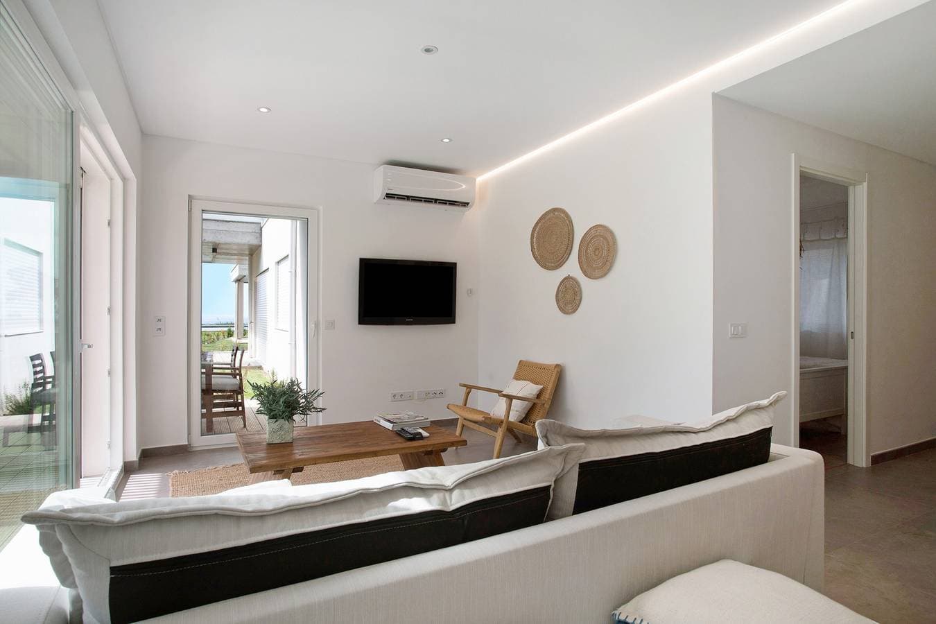 Foto 10 von 38: Ferienwohnung "Luxury Boho Style Nazaré" mit Meerblick, Gemeinschaftspool und WLAN