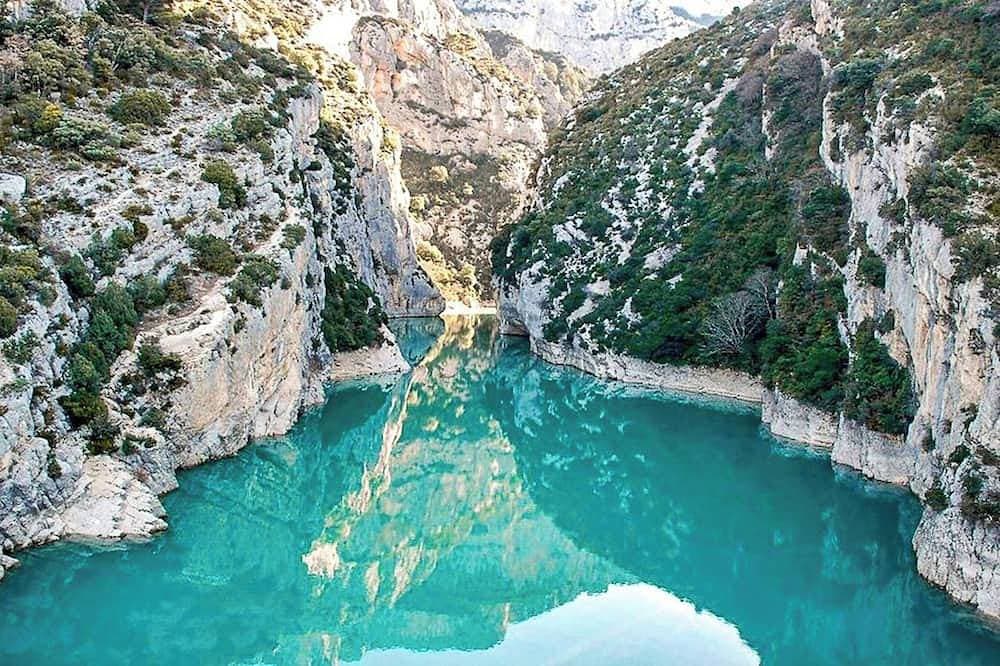 Foto 12 von 25: Homerez - Whg Seeblick, Terrasse, Ste. Croix-Verdon