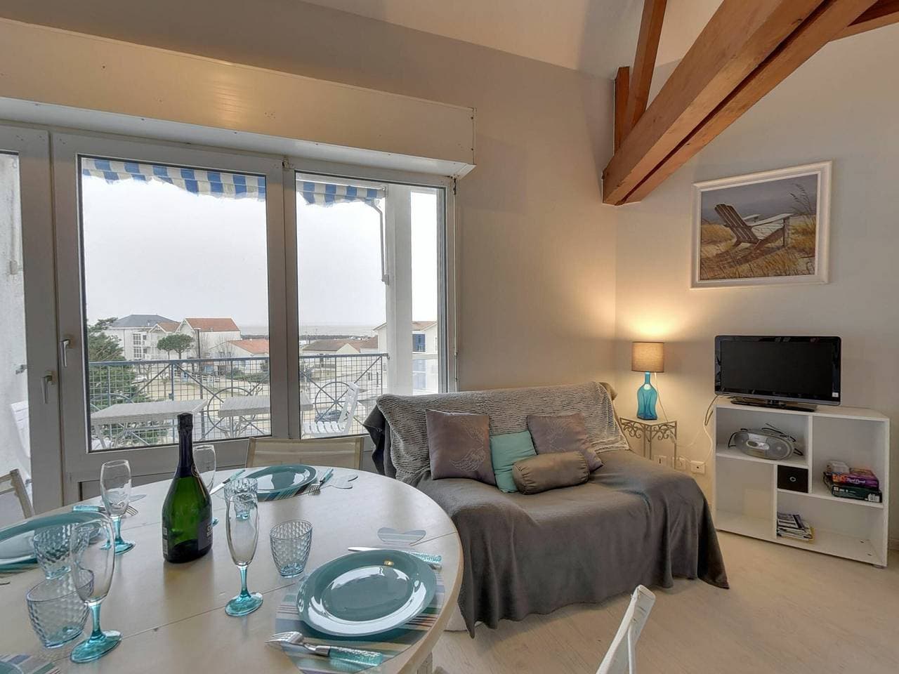 Foto 4 von 23: 3-Zimmer-Maisonette in Strandnähe mit Parkplatz - 4 Pers