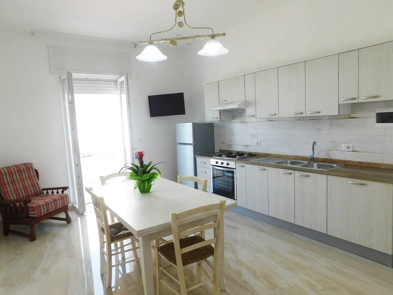 Foto 5 von 22: Zentrales Apartment am Ionischen Meer mit Balkon, Meerblick und Klimaanlage
