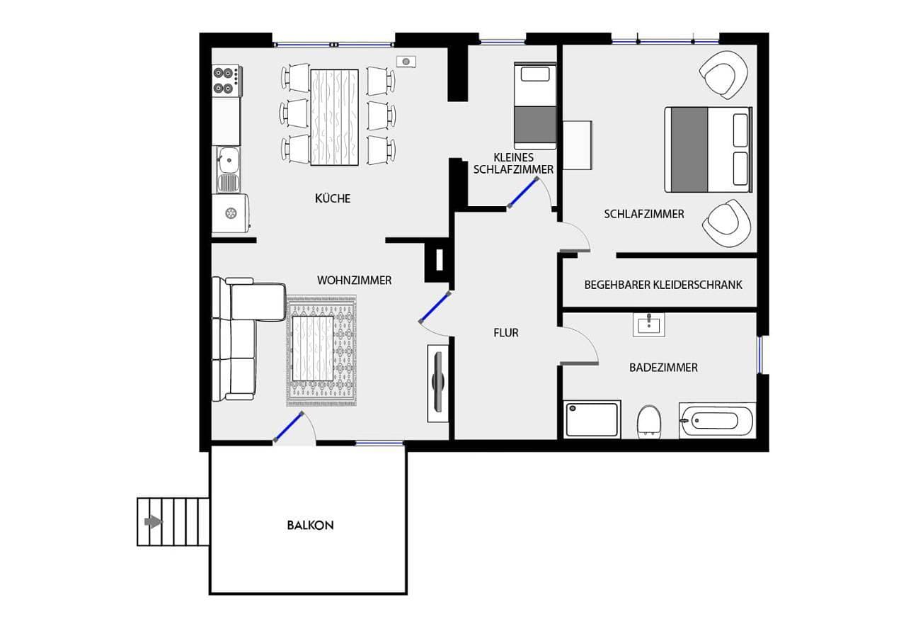 Foto 10 von 13: Two-Bedroom Apartment