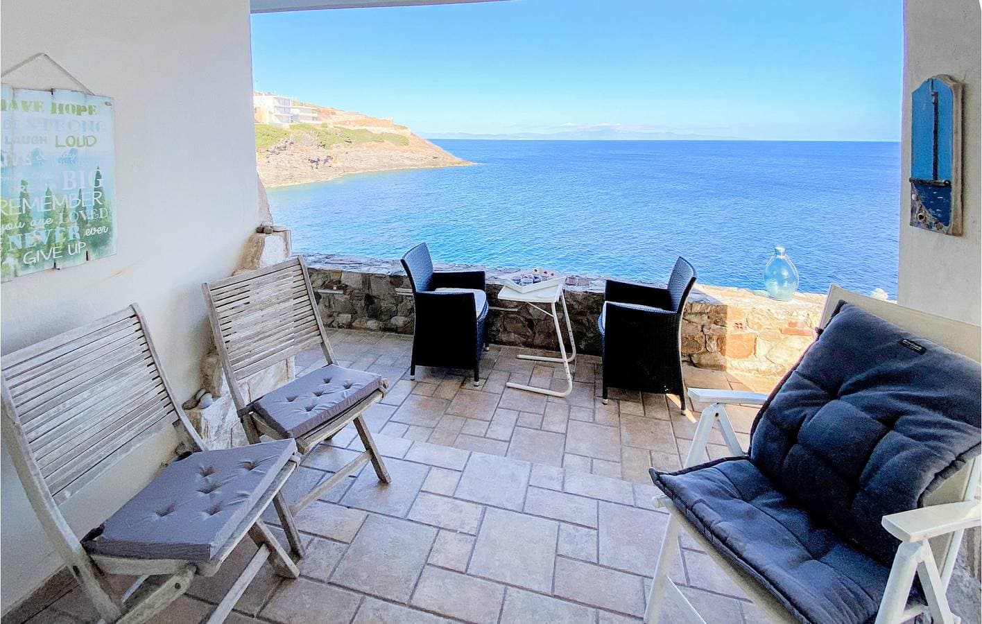 Foto 9 von 24: Strandhaus mit Terrasse und Klimaanlage, 600 m vom Strand Καλοπήγαδο entfernt