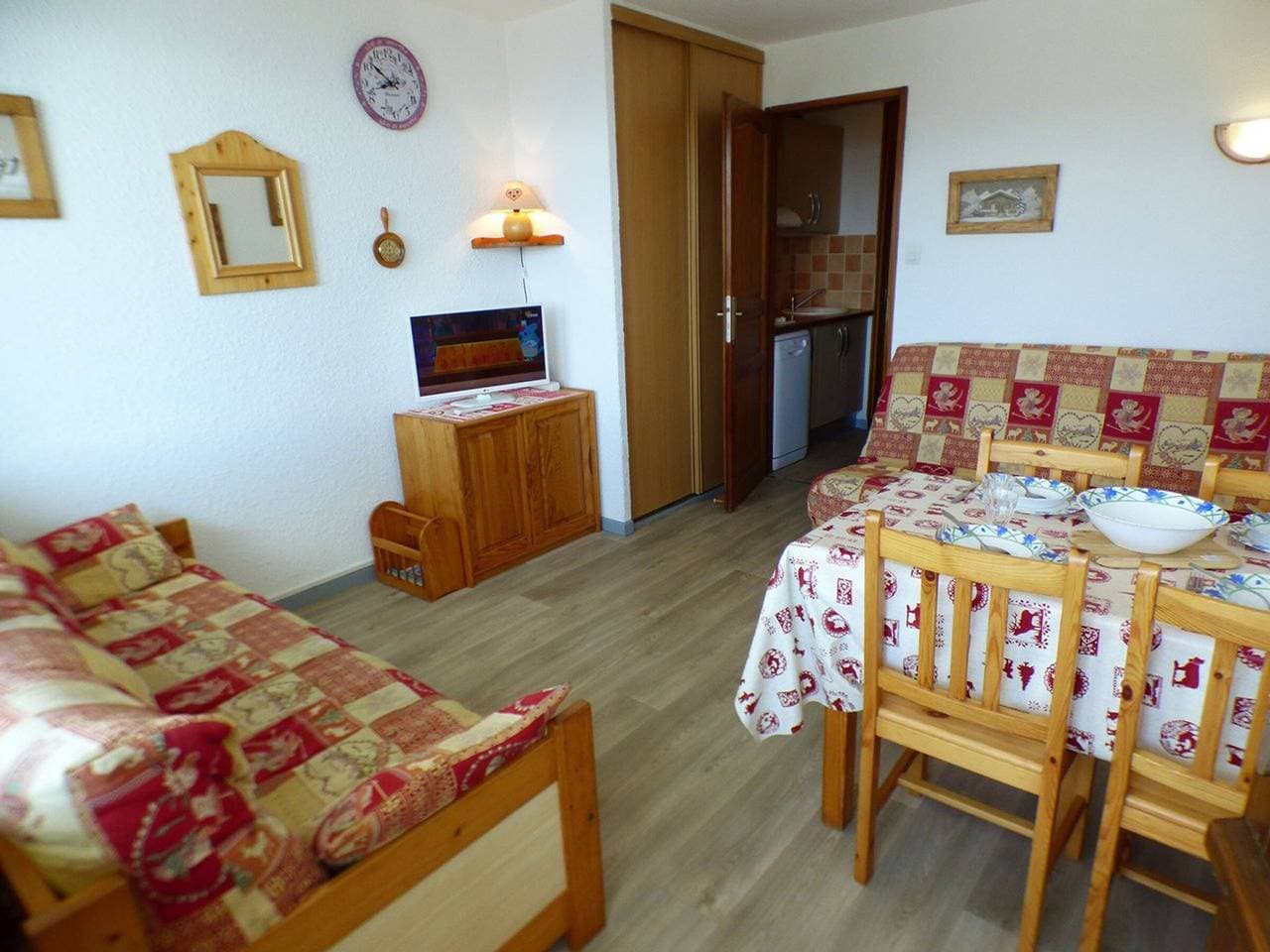 Studio für 4 Personen in Les Saisies, Parkplatz 1