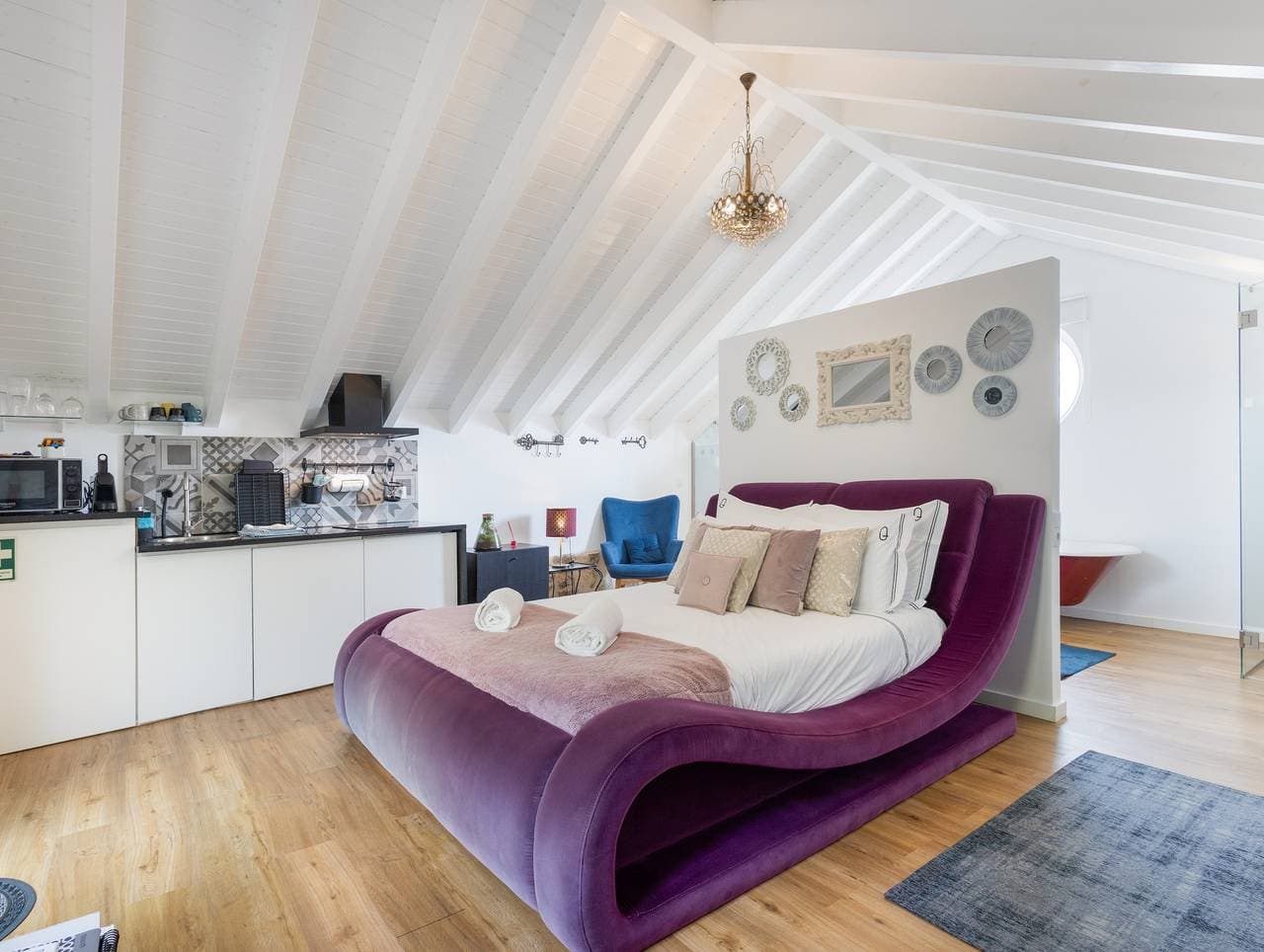 Foto 7 von 39: Studio mit Terrasse, Bergblick, WLAN und Klimaanlage