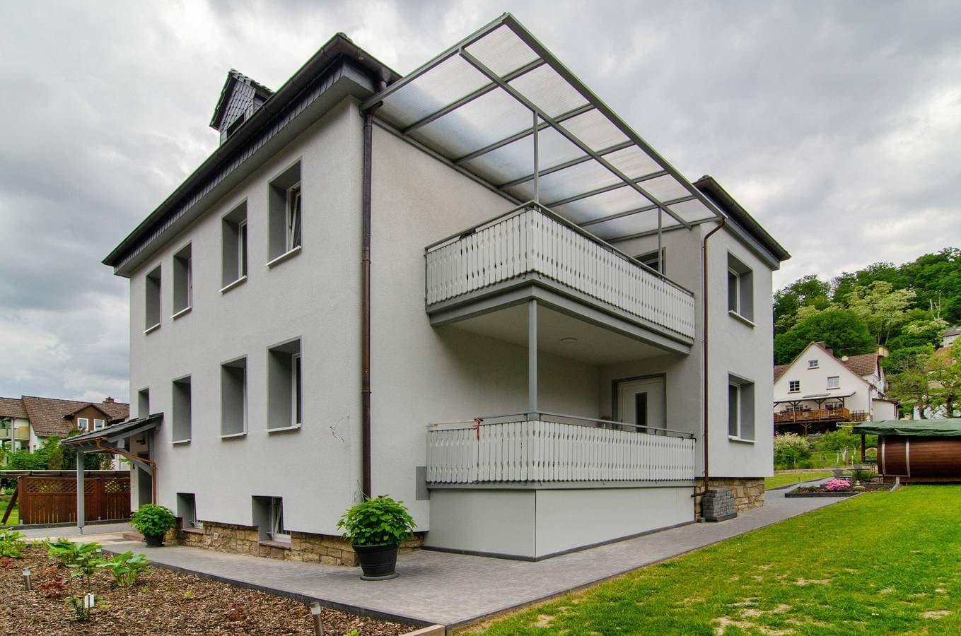 Foto 5 von 28: Wohnung 2 Birkenwald mit Gemeinschaftsterrasse, Gemeinschaftsgarten und WLAN