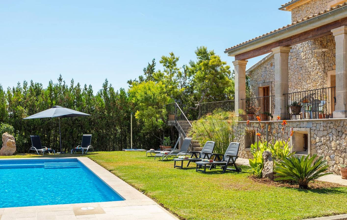 Foto 5 von 42: Gemütliche Wohnung mit Terrasse, Pool und BBQ in der Nähe von Mancor de la Vall