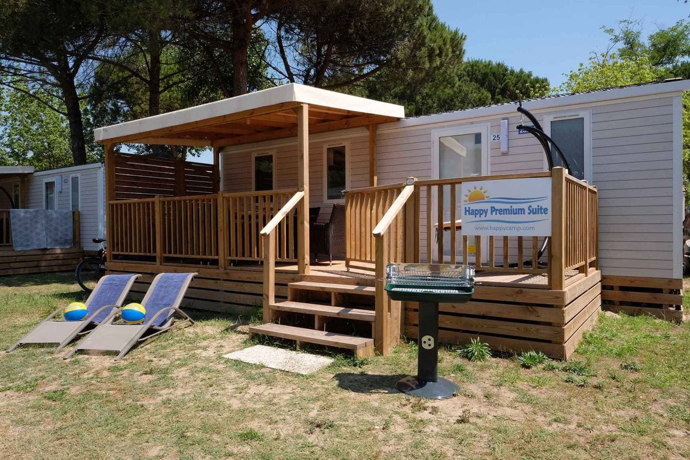 Foto 7 von 49: Mobilehome mit Klimaanlage, Terrasse und Pool