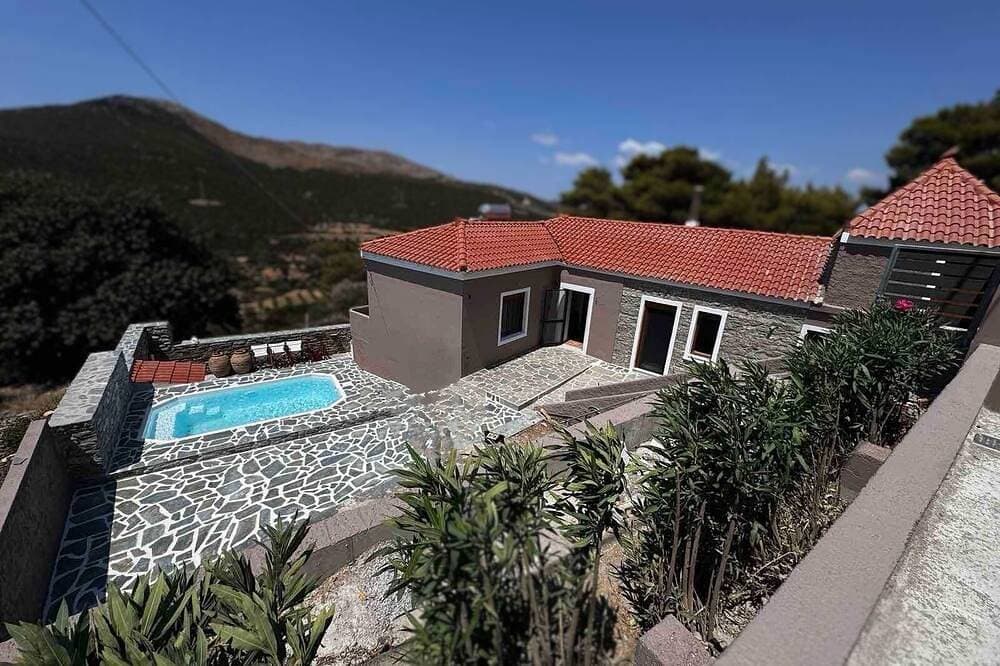 Land Of Olive A traditional stone house with  pool in Ano Styra 1