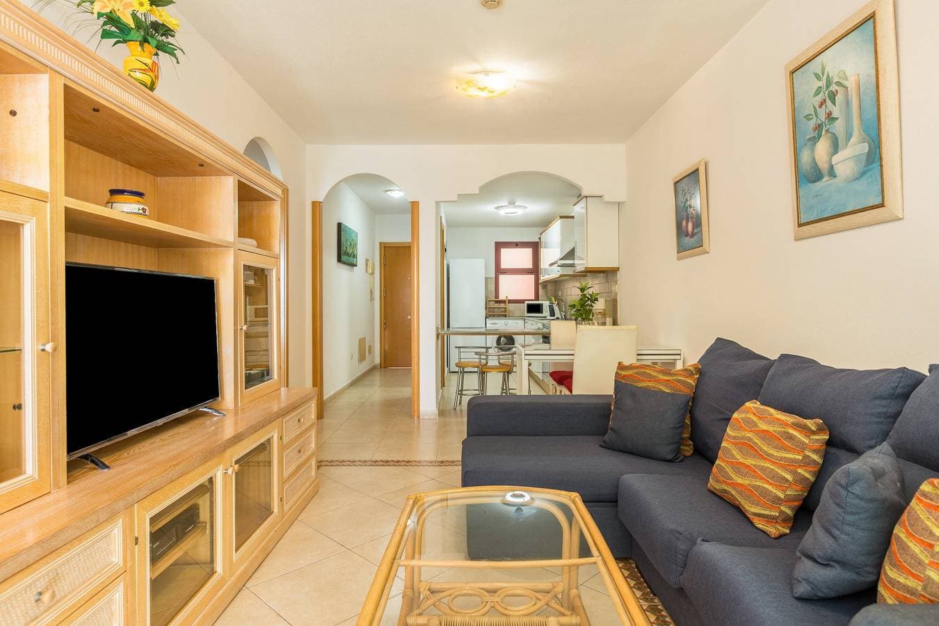 Foto 12 von 26: Ferienwohnung Su Eminencia nahe am Strand mit Meerblick und Gemeinschaftspool
