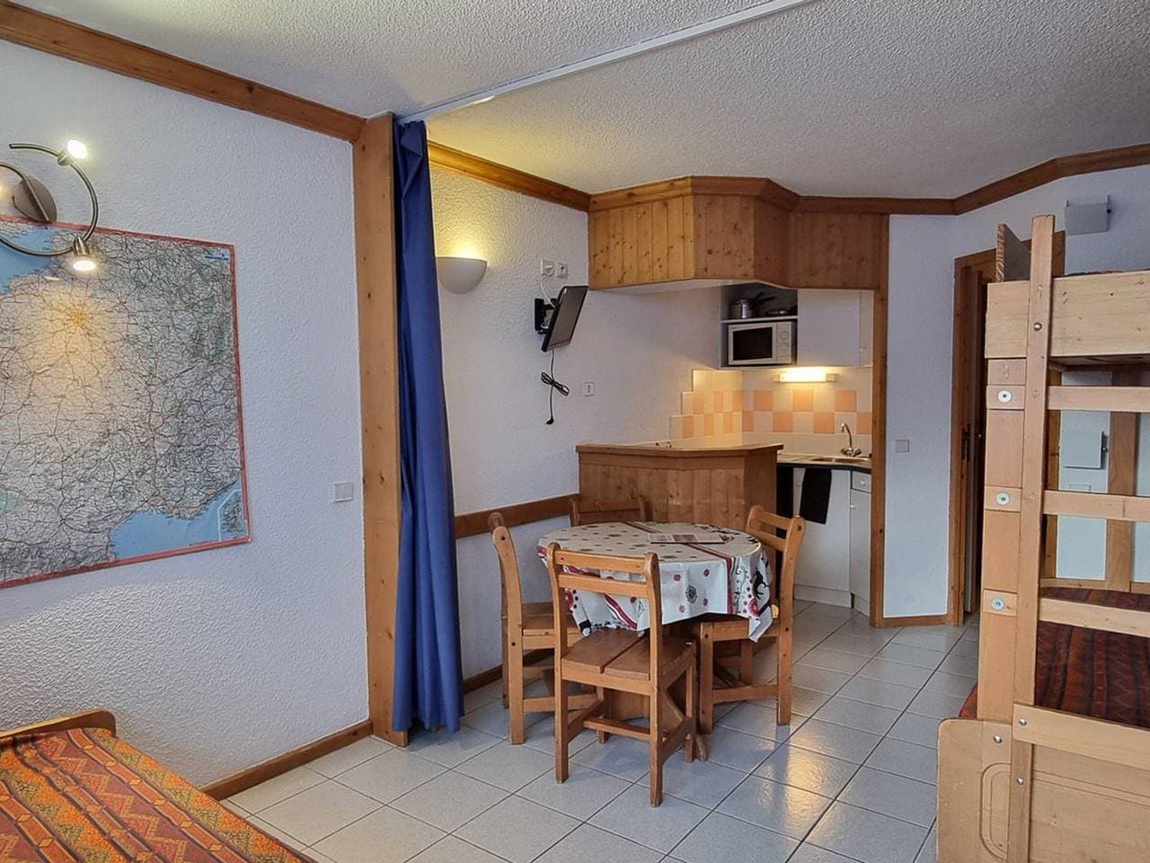 Teilbares, funktionelles Studio, 4 Pers, Zugang zu Pisten 1