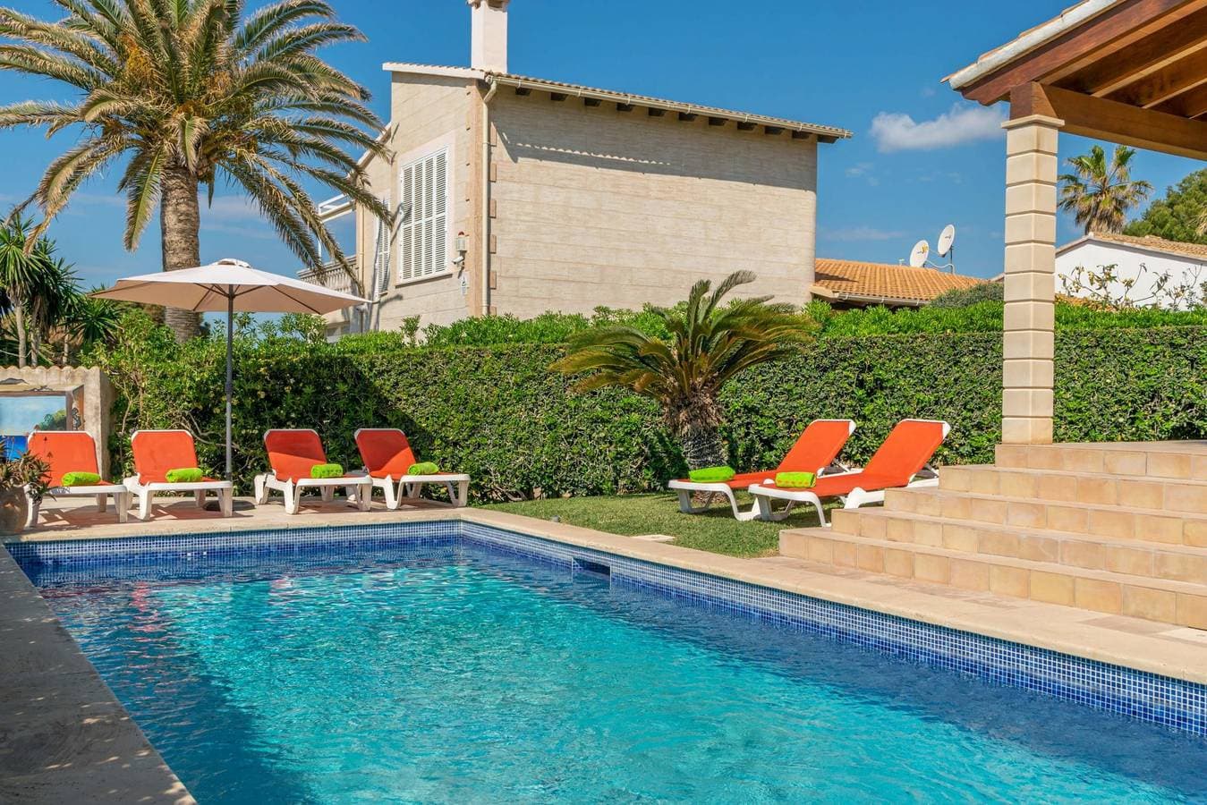 Foto 4 von 48: Villa Pastor - Fabelhafte Villa  in Strandnähe von Cala Anguila. Sie hat einen privaten Pool und W-Lan wird gratis angeboten.