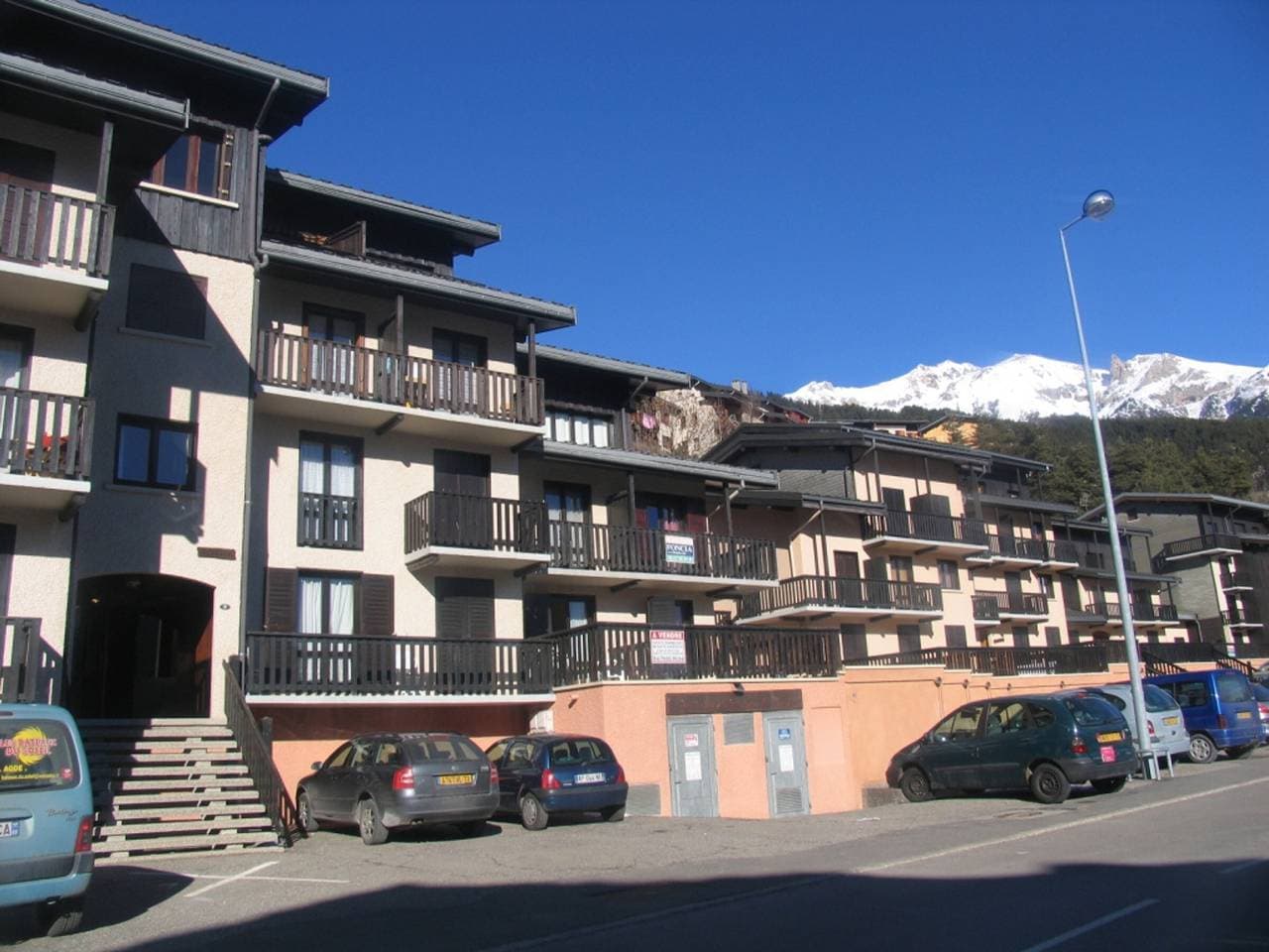 Foto 11 von 12: Studio Kabine 2/3 Pers mit großer Terrasse und Bergblick in Aussois