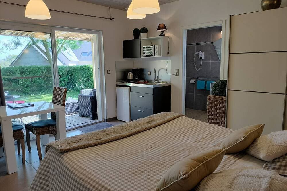 Foto 3 von 25: Studio-Romantik-Ensuite mit Dusche-Gartenblick-Gîtes de France