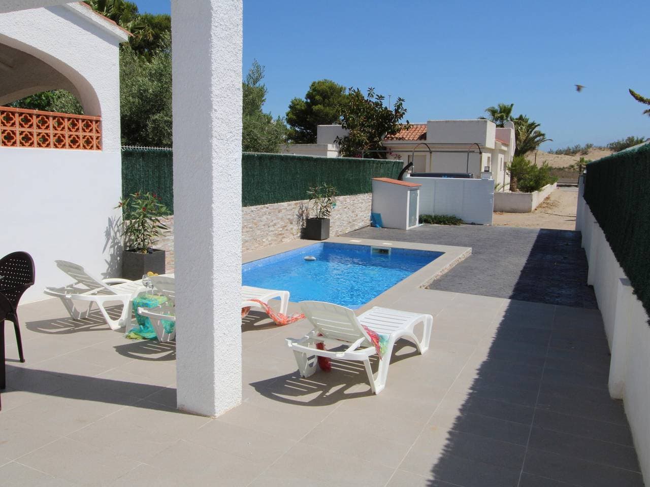 Foto 5 von 36: Ferienhaus am Meer mit Pool, nahe Hundestrand, gratis WLAN, Klima optional, Haustiere erlaubt