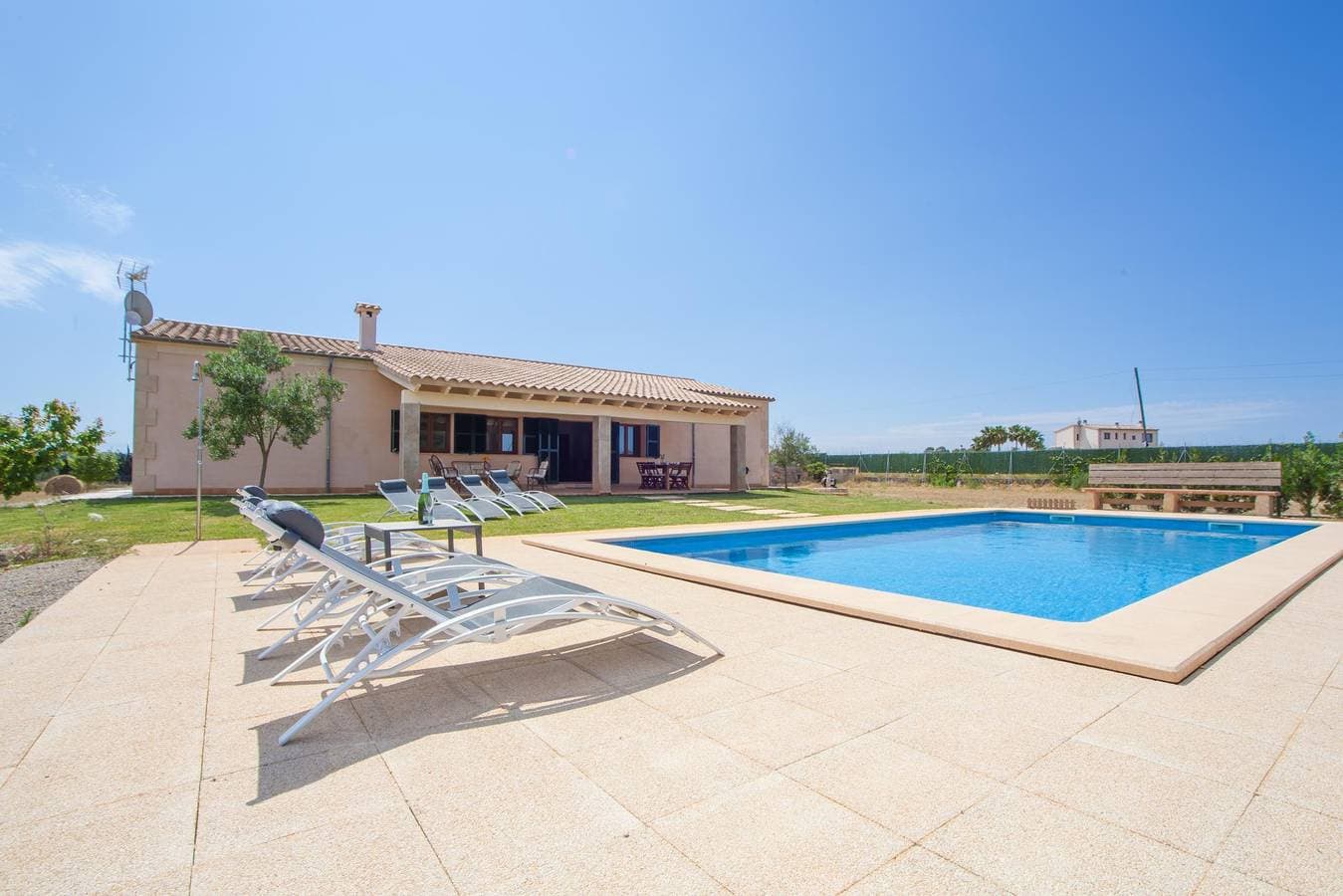 Foto 2 von 31: S'Estacio - Ferienhaus mit privaten Pool in Muro. WiFi gratis
