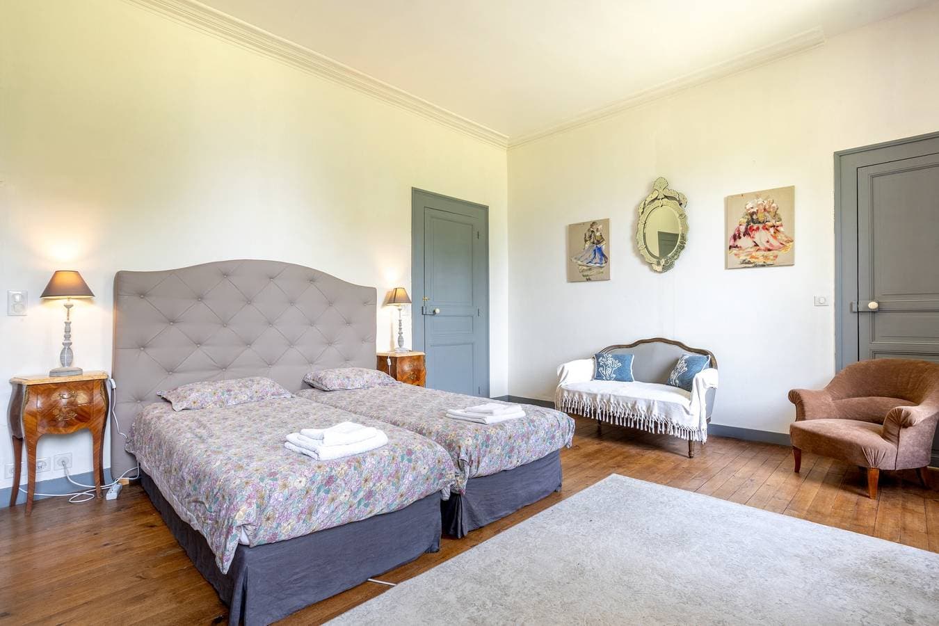 Foto 5 von 28: Gästezimmer 'Chambre d’hôtes Anne de Bretagne vue sur Parc'