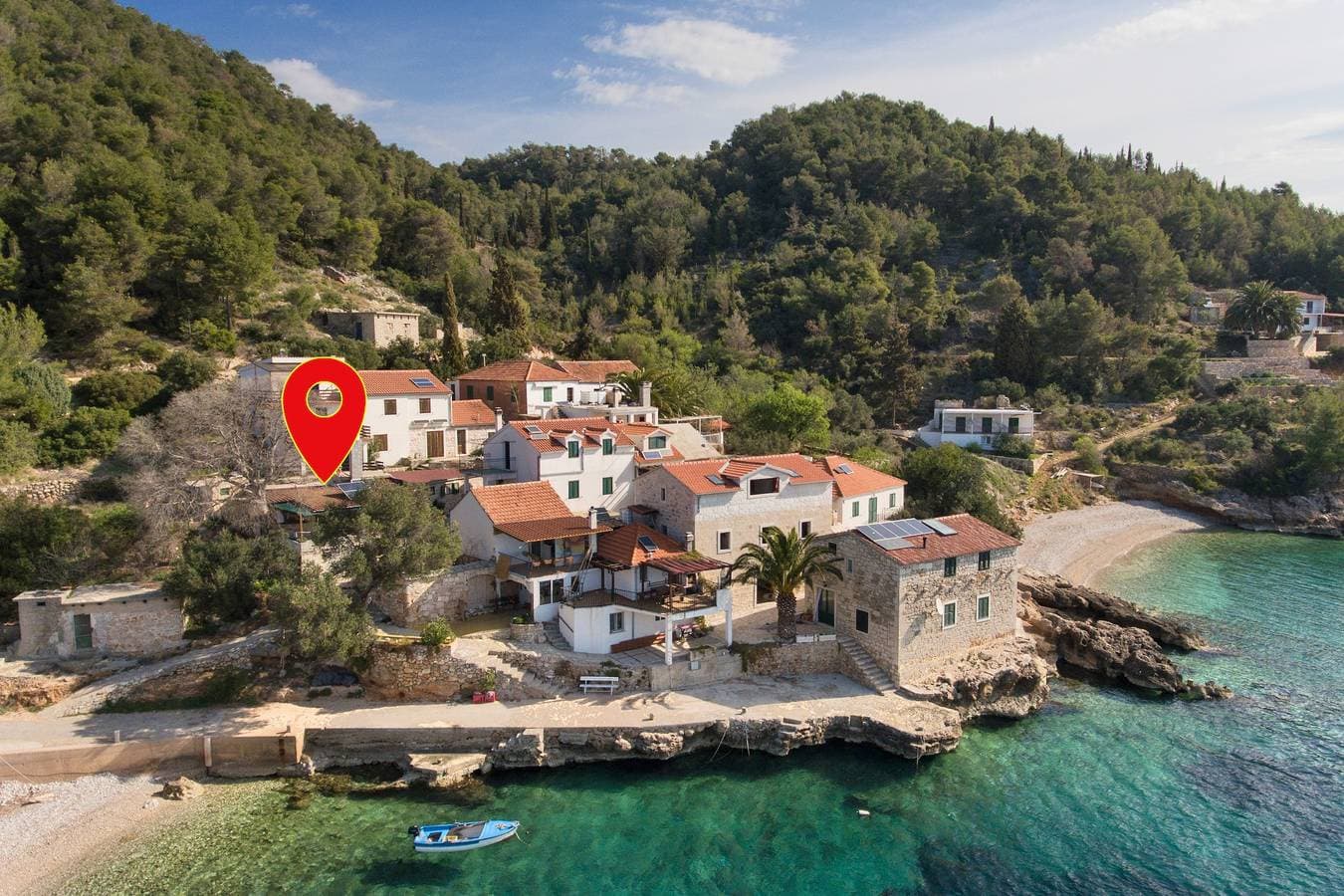 Foto 3 von 29: 1-Zimmer-Haus am Strand Bucht Tvrdni Dolac, Hvar K-13018
