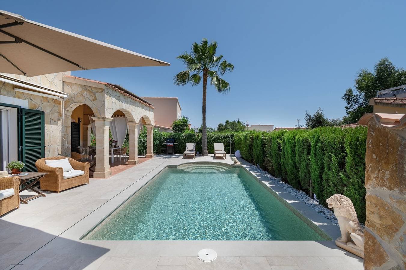 Foto 3 von 35: Villa 'Casa Mayor Strand Es Trenc 5 Min' mit privatem Pool, WLAN und Klimaanlage