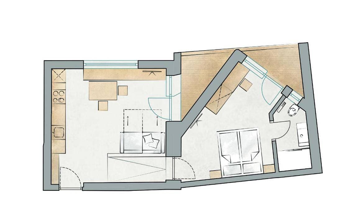 Foto 4 von 27: One-Bedroom Apartment