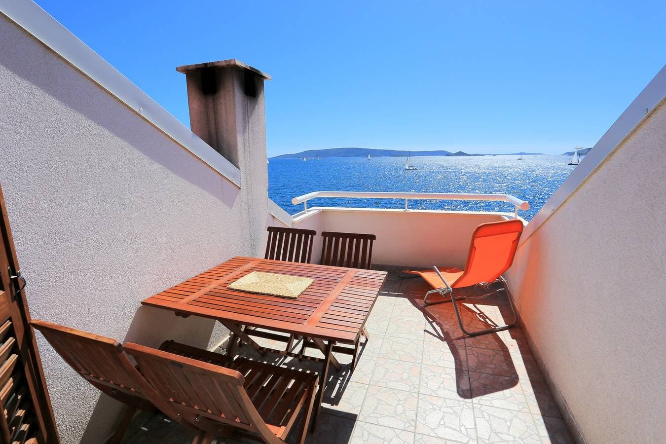 1-Zimmer-Ferienwohnung am Strand Okrug Donji, Ciovo A-2977-b 1