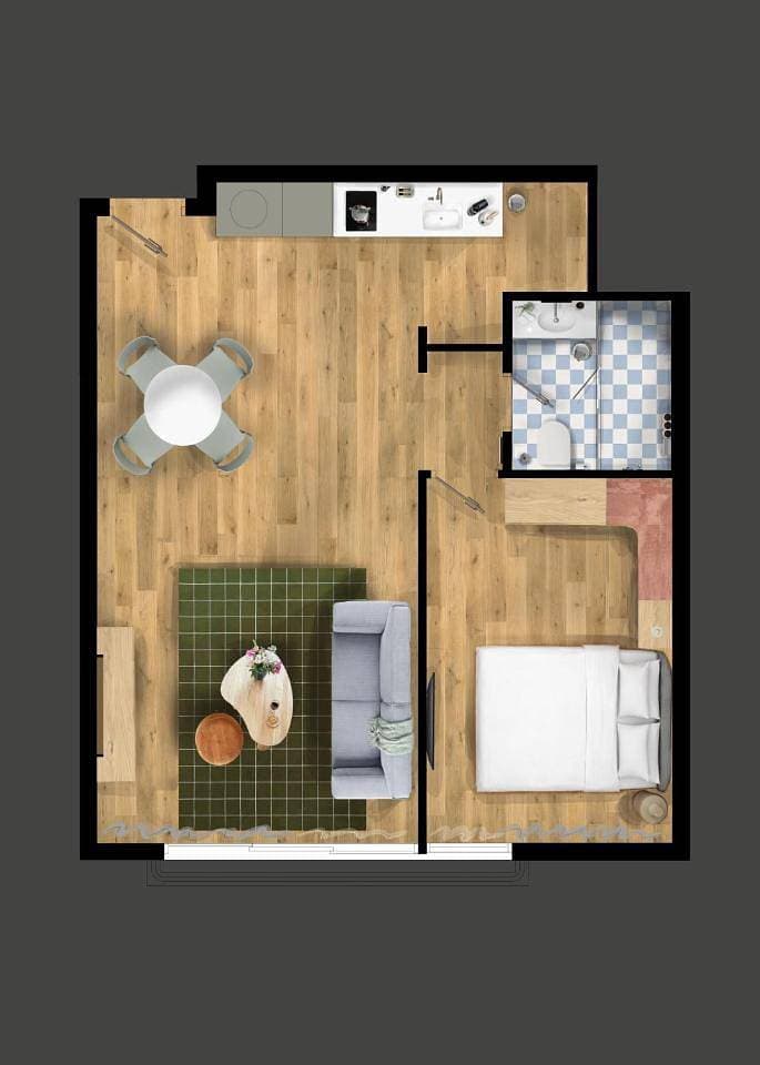 Foto 12 von 12: One-Bedroom Apartment