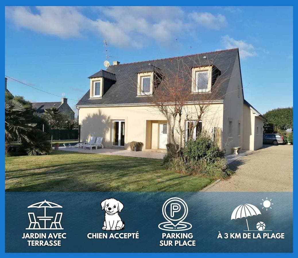 Villa des pontons Maison 5 chambres avec grand jardin clos et belle terrasse séjour spacieux lumineux à 2 kms de la plage d'Arromanches près de Bayeux, Omaha beach - table de ping pong - garage 1