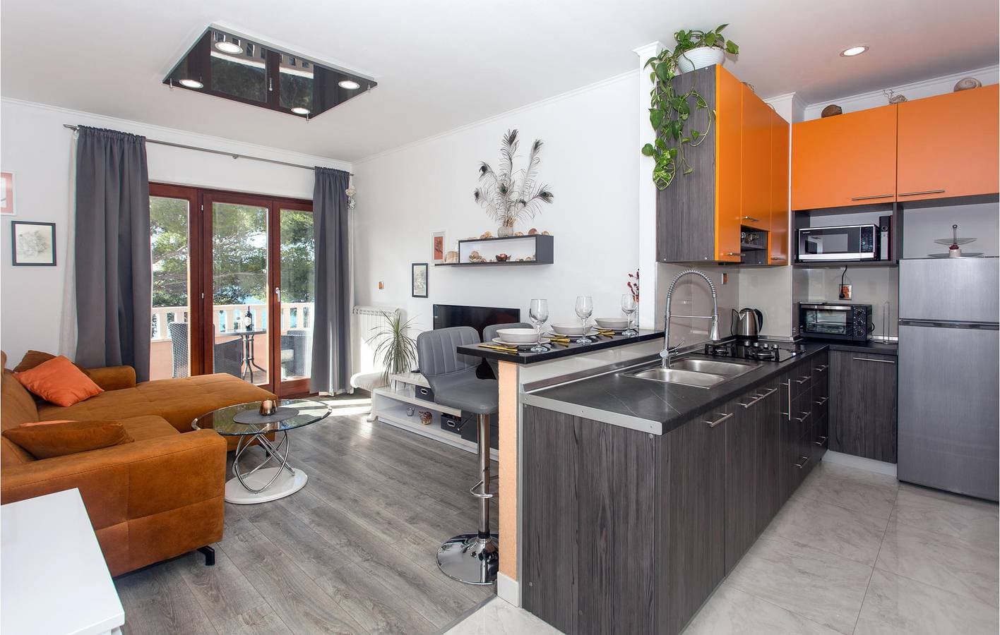 Foto 9 von 30: Apartment mit Meerblick, Terrasse, WLAN und Parkplatz – 1,5 km zum Strand