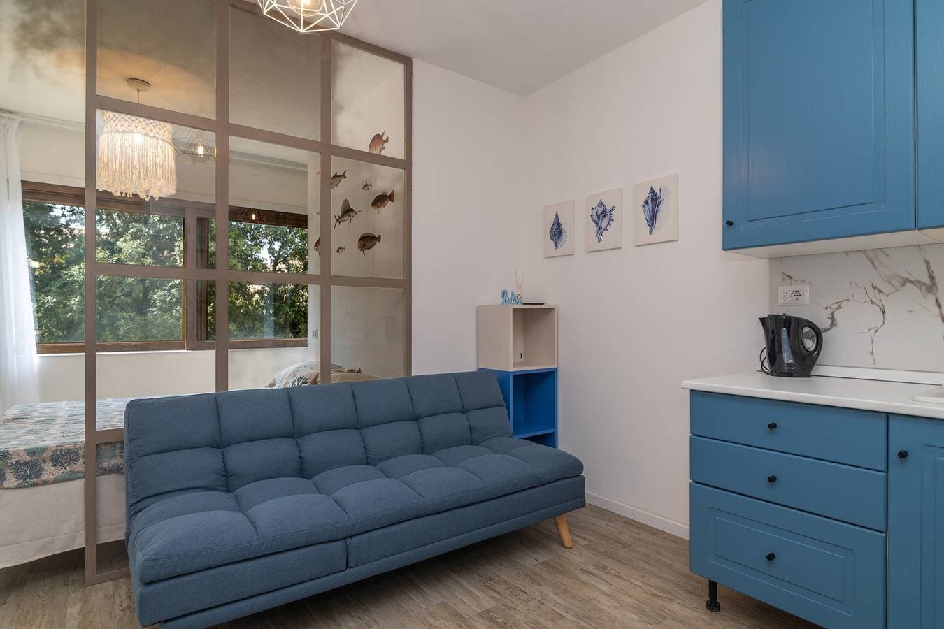Foto 4 von 25: Apartment 'Palau Alba' mit Gemeinschaftsgarten und mobiler Klimaanlage