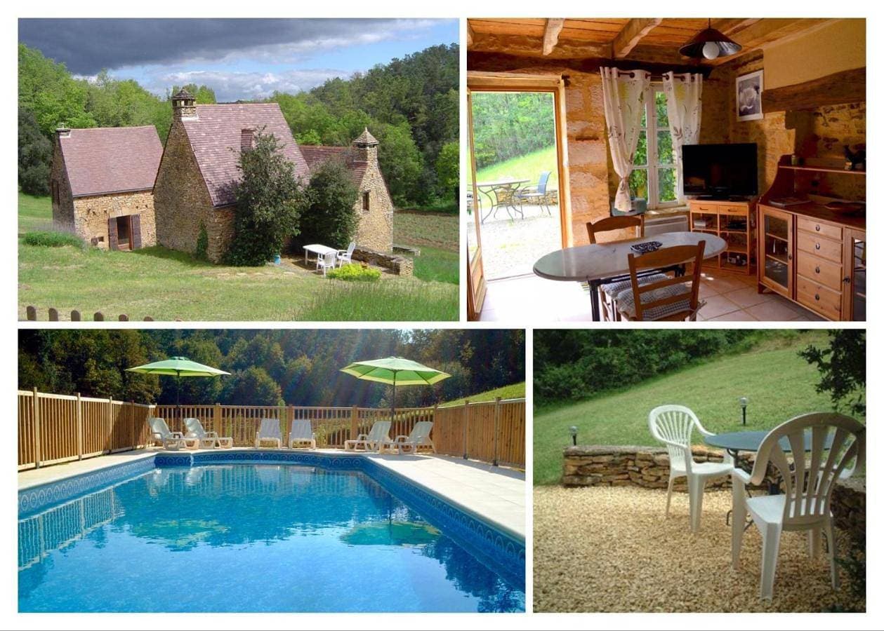 Gîte "Le BUIS" à Sarlat avec belle piscine au sel 1