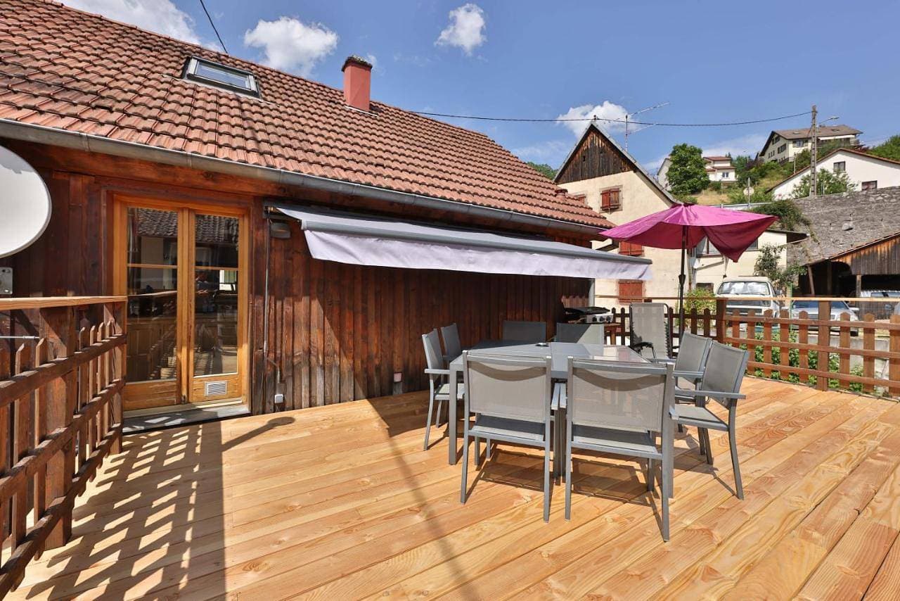 Le Chalet du Tanet spa sauna terrasse en Alsace 1