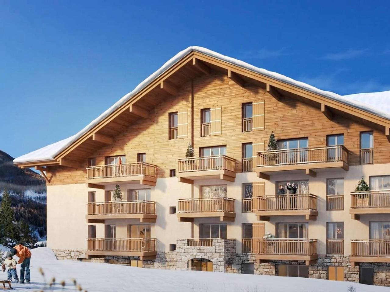 Wohnung in Auron mit Pool & Skibus 1