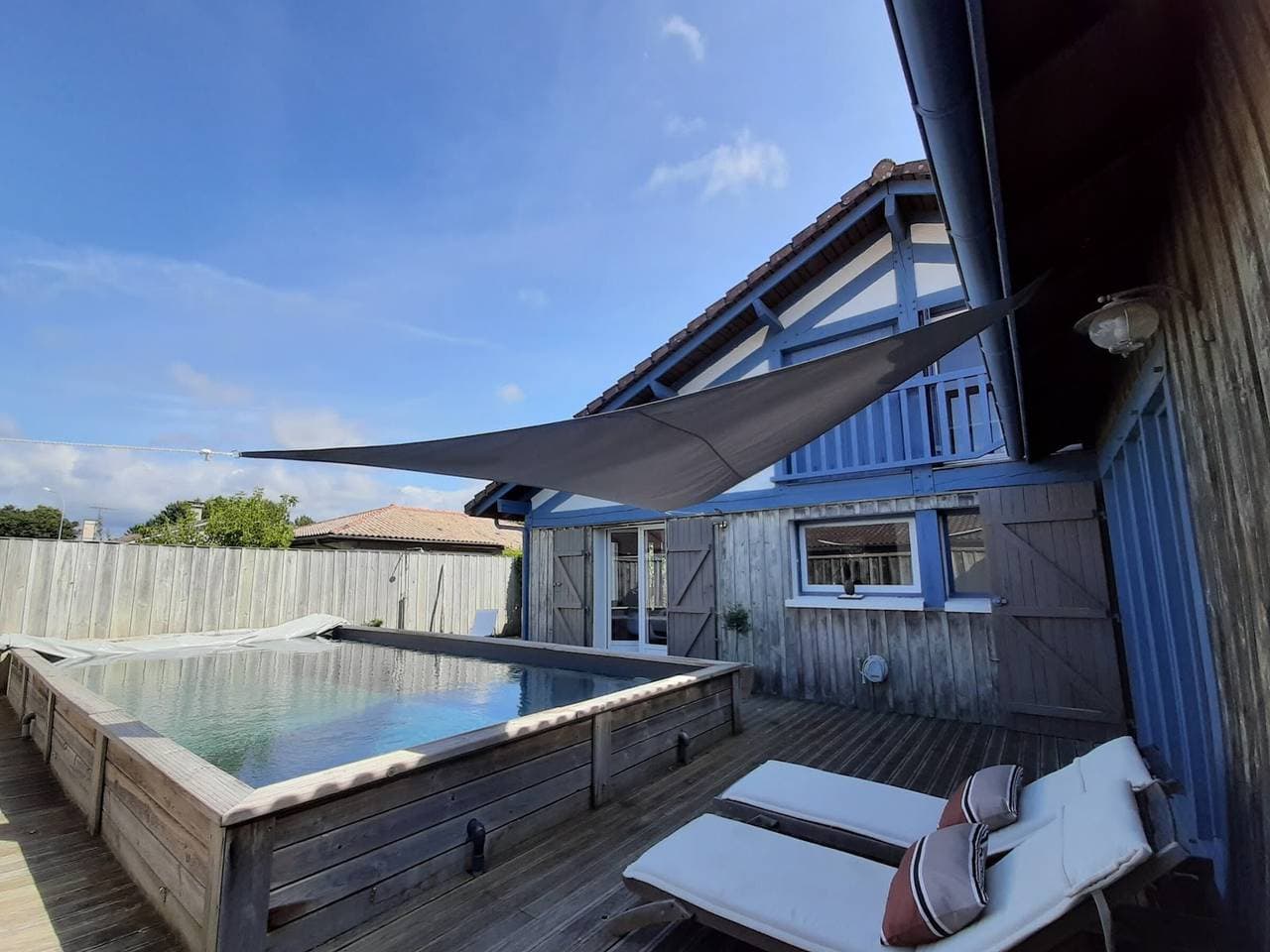 Landes-Haus für 12 nahe dem Ozean, Pool, WLAN inbegriffen 1