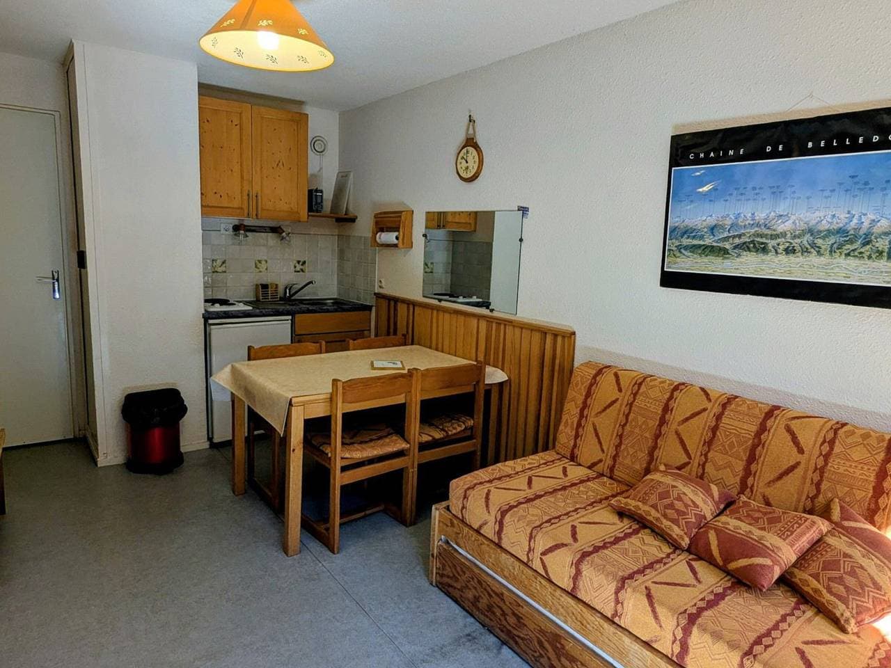 Foto 2 von 9: Studio für 3 Pers, direkt an der Piste, Balkon