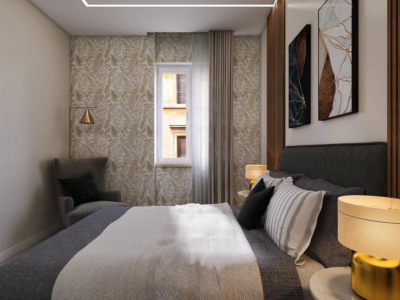 Foto 3 von 9: Apartment „Camera Matrimoniale Deluxe“ mit Meerblick, WLAN und Klimaanlage