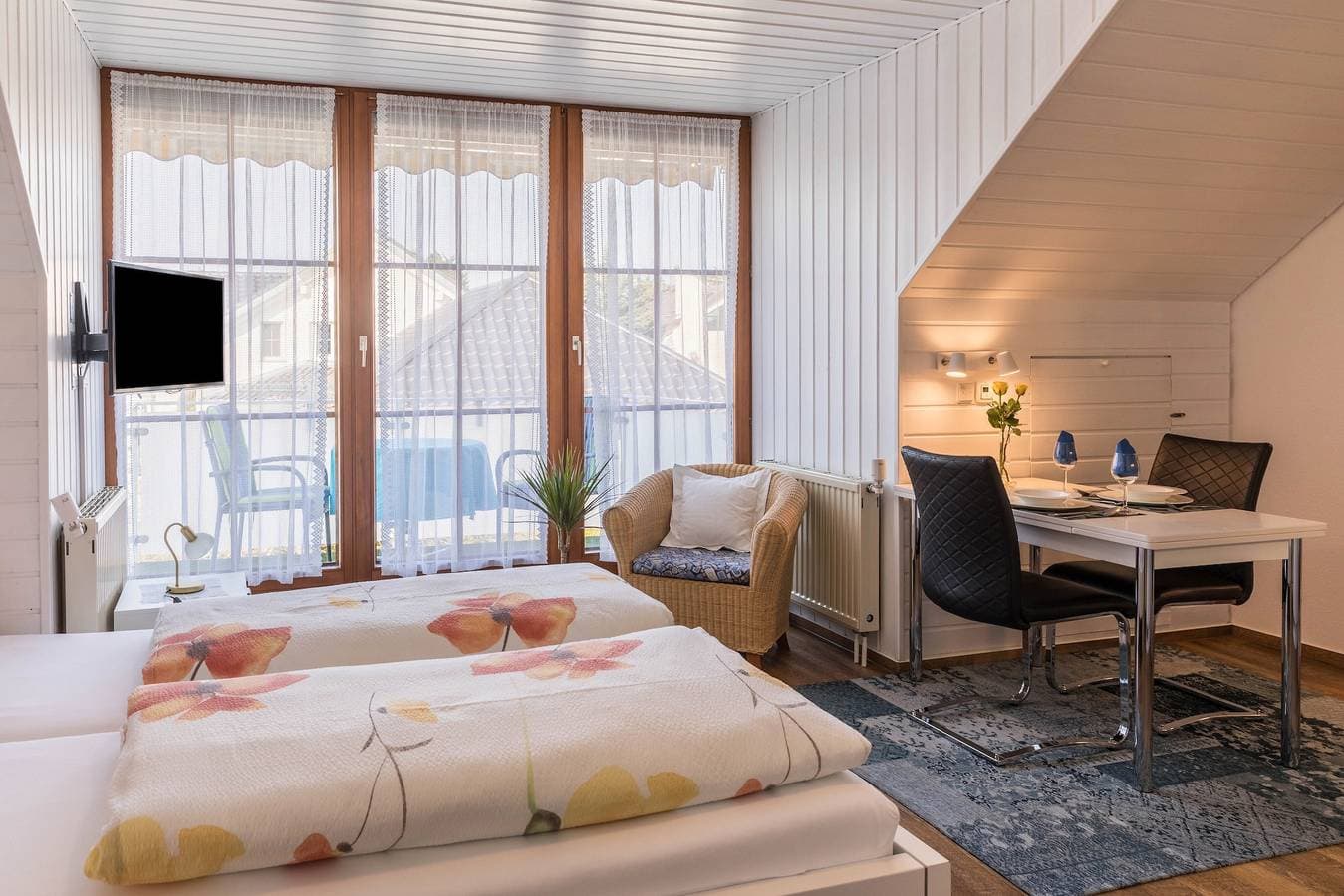 Foto 7 von 15: Einzimmerwohnung "Baur Nr. 2" mit Wlan und Balkon; Parkplatz vorhanden