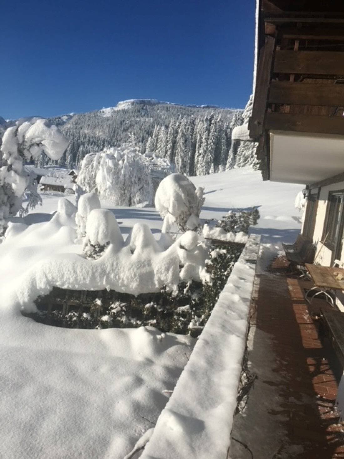 Foto 2 von 22: Ferienwohnung Fewo 2 am Auweg mit Bergblick, Gemeinschaftsgarten und WLAN